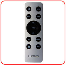 SL313A Metal Infrared Remote - Silver Case Sample with case silkscreen