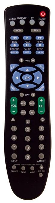 SP57MT Infrared Remote - 57 Keys - Large Slim Design with High Key Count