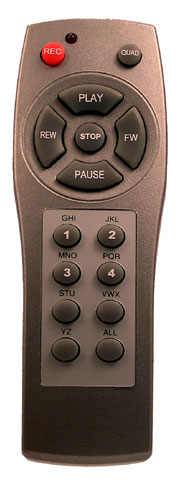 SR15A Infrared Remote - 15 Keys - Small Ergonomic Design with Navigation Key Layout