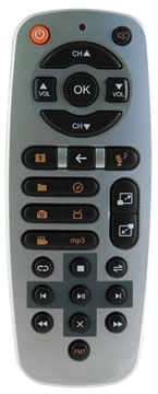 SR28 Infrared Remote Control - Slender Rounded Design - Nav Pad