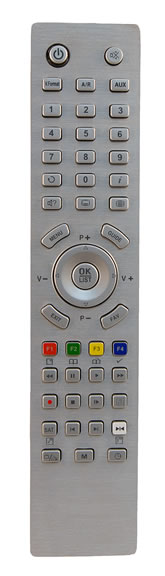 SR48 Infrared Remote - 48 Keys -  Brushed Aluminum Top Housing